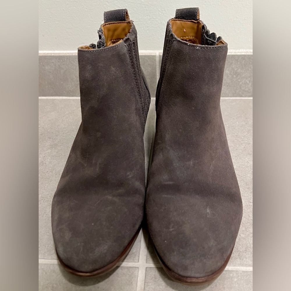 Jack Rogers Women’s Charcoal Suede Ankle Booties - Picture 2 of 9